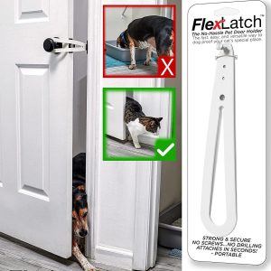 Pet Cat Door Holder Latch Cat Elastic Door Lock Preventing Dogs From Entering