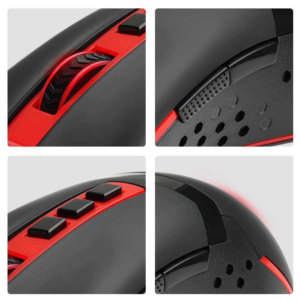 Redragon USB Wireless Gaming Mouse 4800 DPI 9 buttons ergonomic design for 2.4G desktop computer accessories gamer lol PC - Image 3