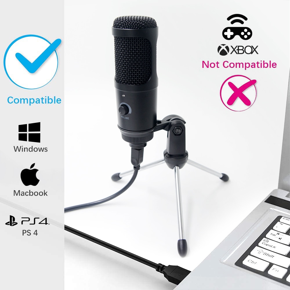 Streaming USB Microphone Metal Condenser Microphones for Laptop Computer Recording Studio Streaming Karaoke Youtube - Image 2