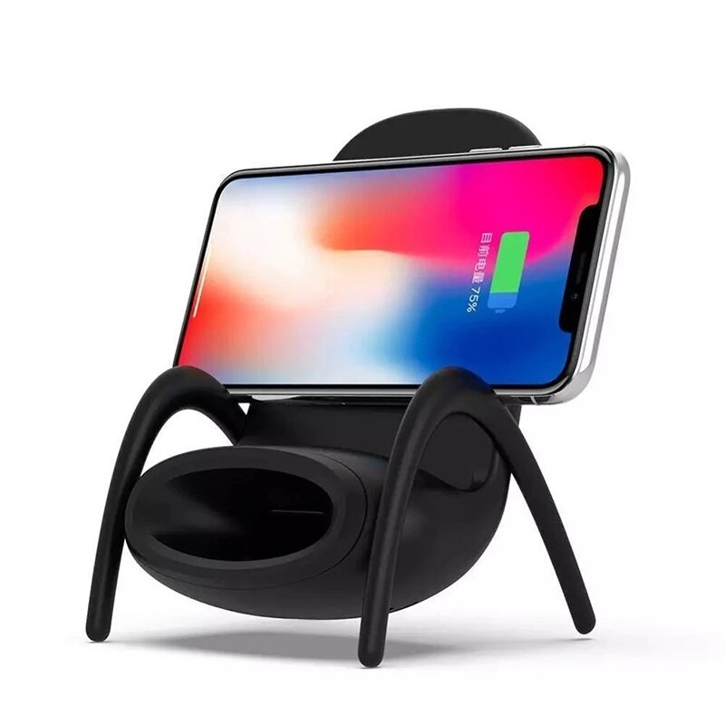 Portable Mini Chair Wireless Charger Supply For All Phones Multipurpose Phone Stand With Musical Speaker Function Charger - Image 8
