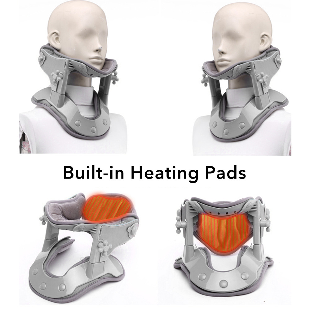 Cervical support cervical spine traction device hot compress physiotherapy cervical spine adjustable support correction cervical spine fixator - Image 4