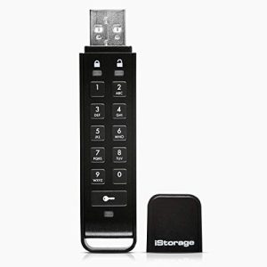 iStorage datAshur Personal2 32 GB Secure Flash Drive - Password Protected, Portable, Military Grade Hardware Encryption, USB 3.0 IS-FL-DAP3-B-32