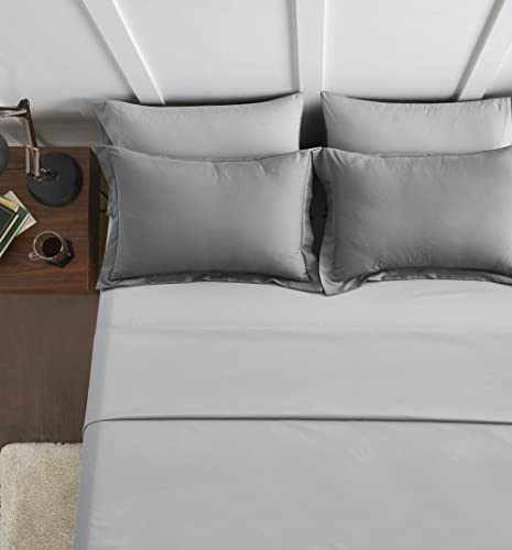 Maple&Stone Gray Comforter Sets for Queen Bed - Grey Bedding Sets Queen, Bed Set 7 Pieces with Sheet, All Season Grey Bed in a Bag 88x88 inches - Image 4