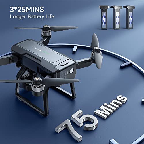 Bwine F7 GPS Drones with Camera for Adults 4K, 3-Aix Gimbal, 2Mile Long Range, 75Mins Flight Time 3 Battery, Auto Return Home+Follow Me+Fly Around+L6 Wind Resistance+Beginner Mode Easy to Use for Kids - Image 6