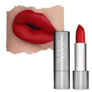Runway Rogue 90s Vibe Lipstick, Moisturizing Matte True Red Lipstick, Red Carpet