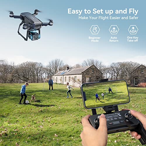 Bwine F7 GPS Drones with Camera for Adults 4K, 3-Aix Gimbal, 2Mile Long Range, 75Mins Flight Time 3 Battery, Auto Return Home+Follow Me+Fly Around+L6 Wind Resistance+Beginner Mode Easy to Use for Kids - Image 4