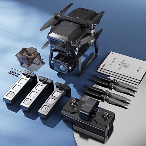 Bwine F7 GPS Drones with Camera for Adults 4K, 3-Aix Gimbal, 2Mile Long Range, 75Mins Flight Time 3 Battery, Auto Return Home+Follow Me+Fly Around+L6 Wind Resistance+Beginner Mode Easy to Use for Kids - Image 2